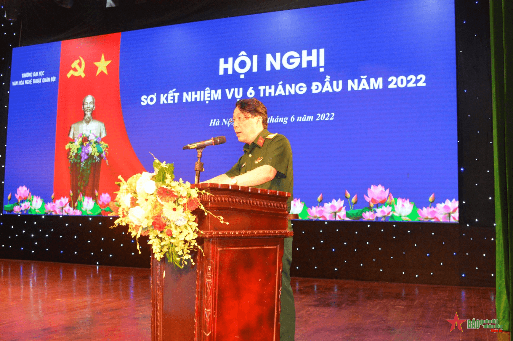 Trường Đại học Văn hóa Nghệ thuật quân đội sơ kết nhiệm vụ 6 tháng đầu năm 2022