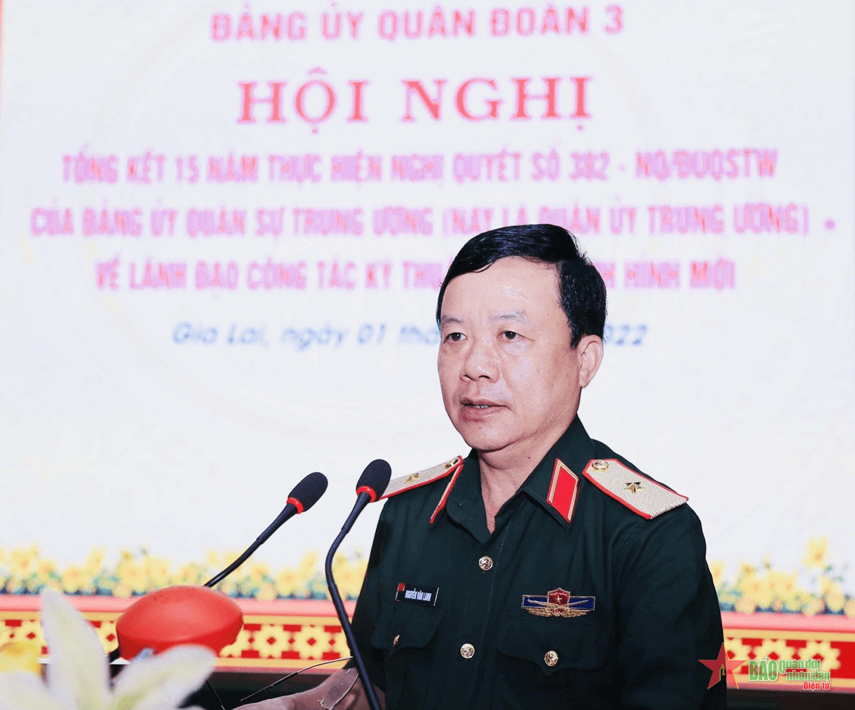 Đảng ủy, Bộ tư lệnh Quân đoàn 3 tổng kết 15 năm thực hiện Nghị quyết 382
