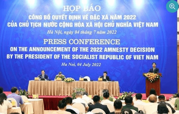Công bố quyết định đặc xá của Chủ tịch nước năm 2022