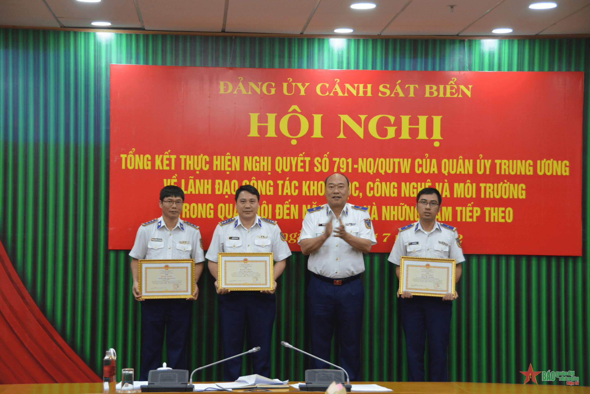 Đảng ủy Cảnh sát biển tổng kết 10 năm thực hiện Nghị quyết 791 về khoa học, công nghệ và môi trường trong quân đội
