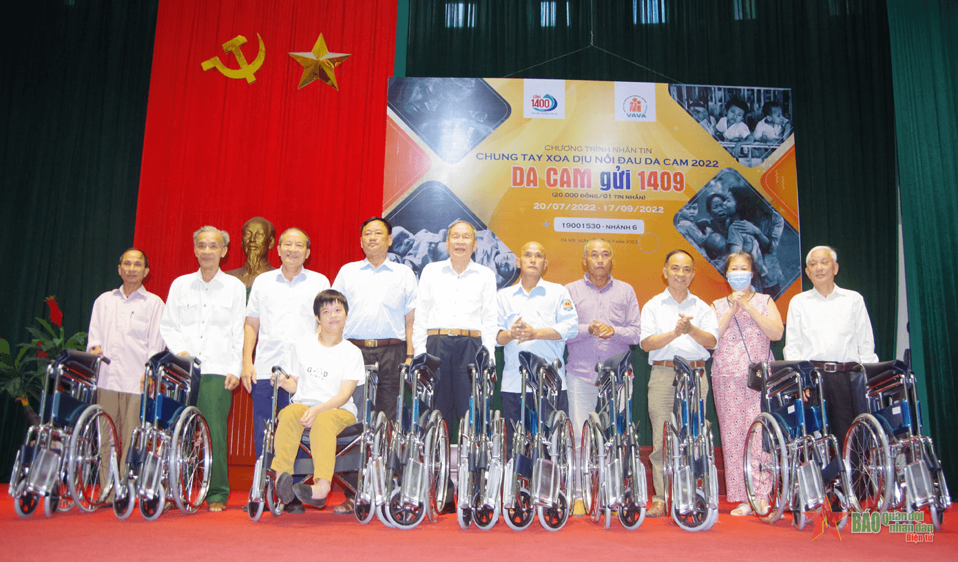 Phát động Chương trình nhắn tin “Chung tay xoa dịu nỗi đau da cam năm 2022”