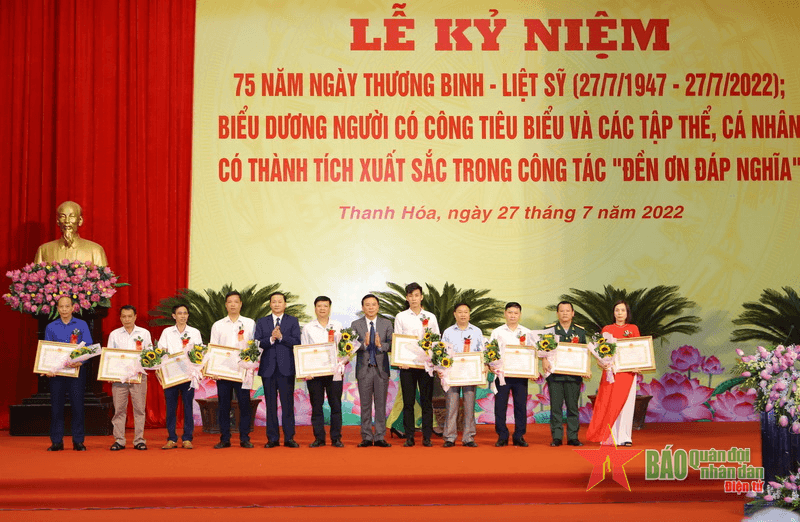 Thanh Hoá biểu dương 10 tập thể, 165 cá nhân người có công tiêu biểu
