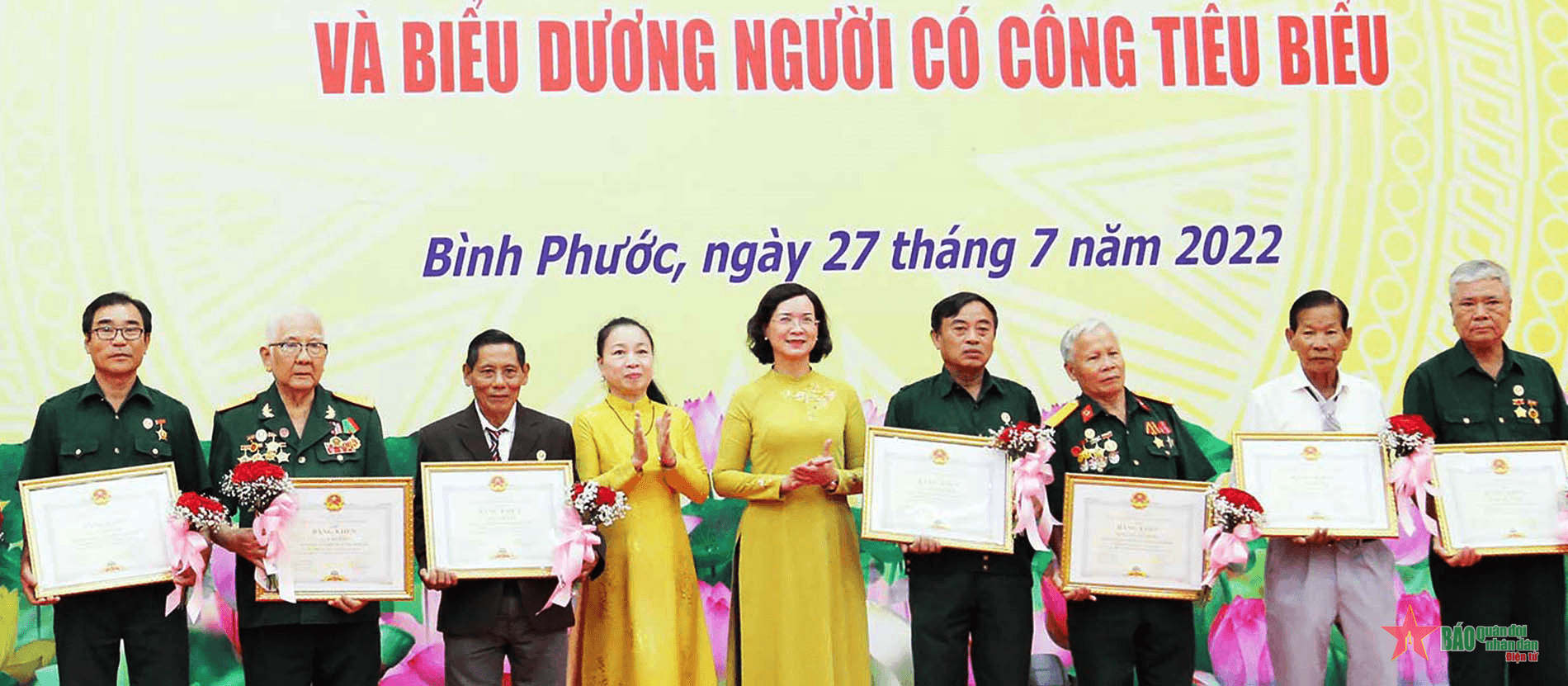 Bình Phước khen thưởng người có công tiêu biểu