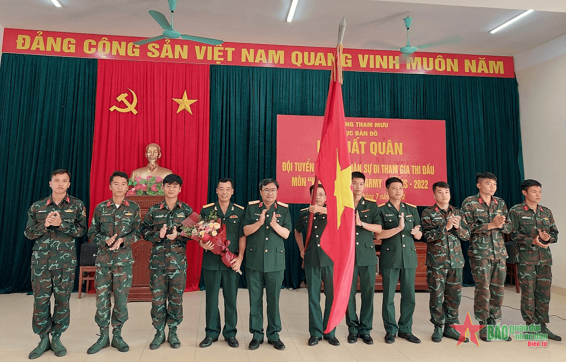 Xuất quân Đội tuyển Địa hình quân sự, tham gia Hội thao quân sự quốc tế năm 2022