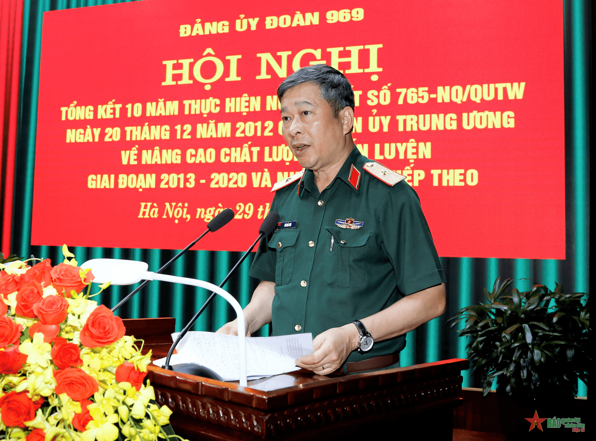 Đảng ủy Đoàn 969 tổng kết 10 năm thực hiện Nghị quyết số 765-NQ/QUTW