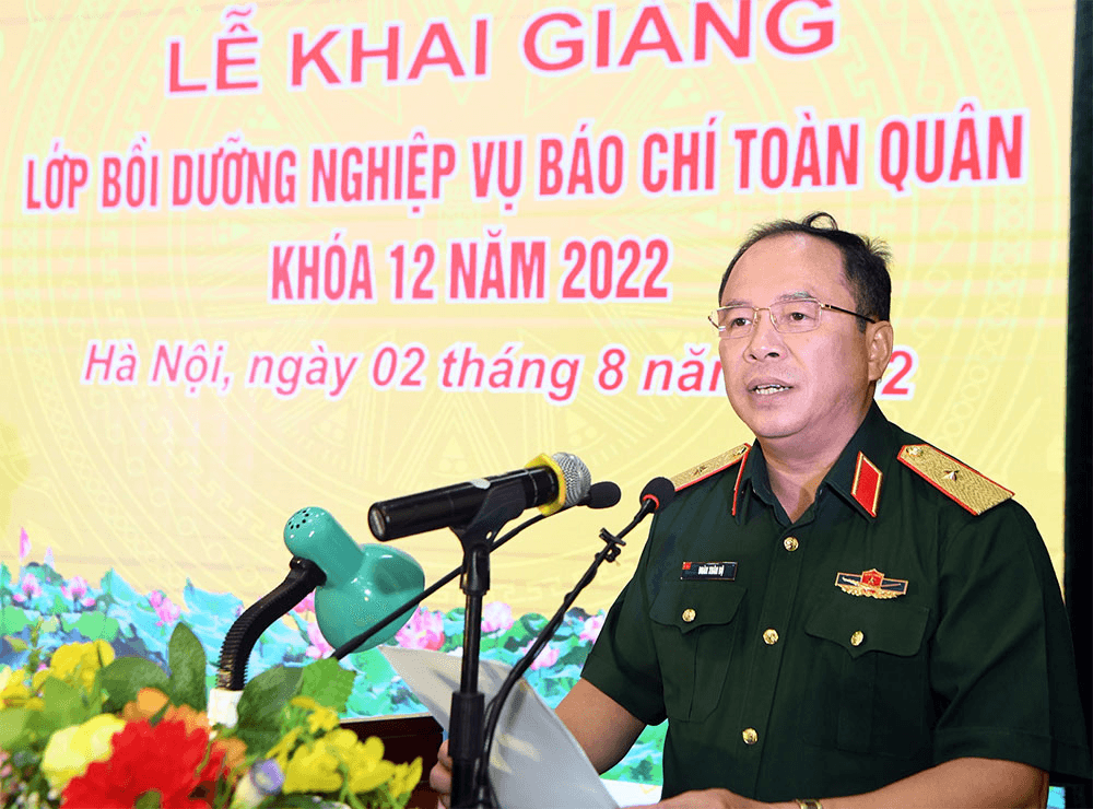 Khai mạc Lớp Bồi dưỡng nghiệp vụ báo chí toàn quân Khóa 12 năm 2022