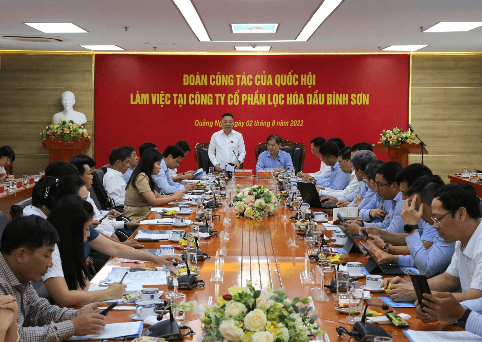 Đoàn công tác của Quốc hội làm việc tại Công ty BSR
