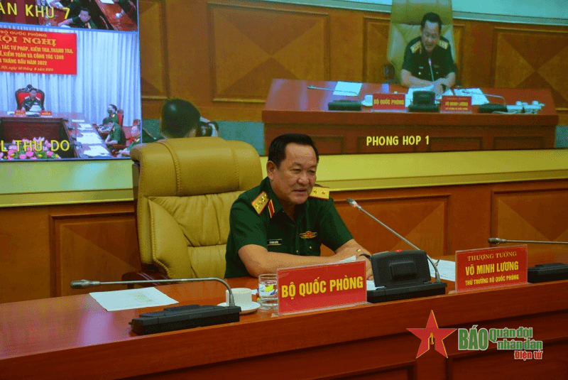 Bộ Quốc phòng sơ kết công tác tư pháp, thanh tra, pháp chế, kiểm toán 6 tháng đầu năm 2022