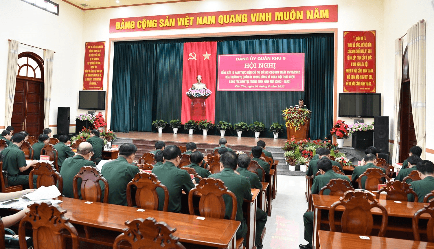 Đảng ủy Quân khu 9 tổng kết 10 năm thực hiện Chỉ thị số 572 của Thường vụ Quân ủy Trung ương