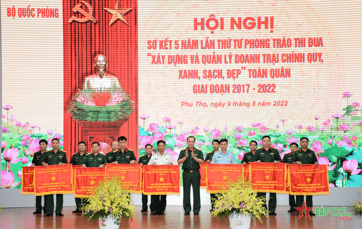 Bộ Quốc phòng sơ kết 5 năm lần thứ tư Phong trào thi đua xây dựng và quản lý doanh trại