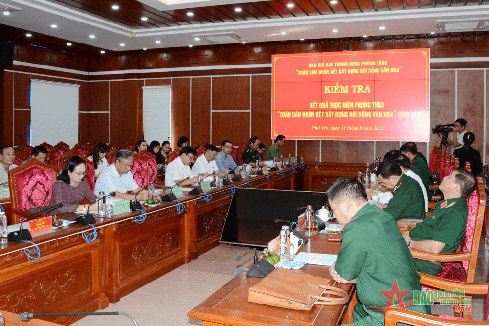 Kiểm tra kết quả thực hiện Phong trào “Toàn dân đoàn kết xây dựng đời sống văn hóa” tỉnh Phú Yên