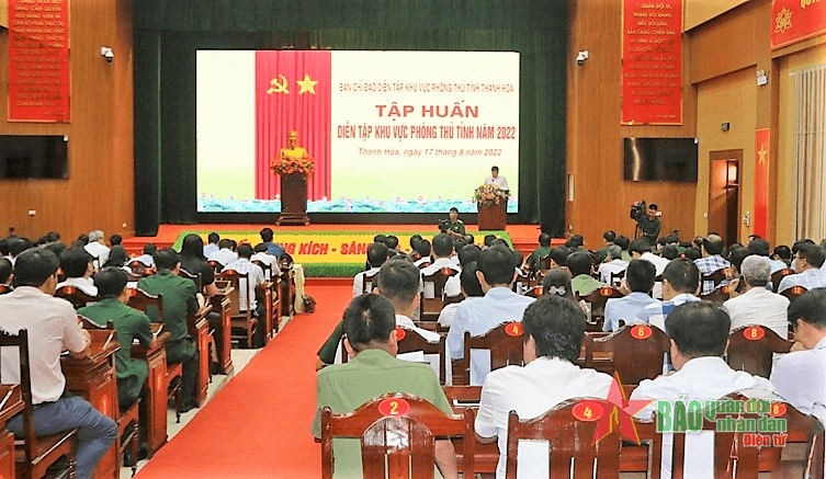 Tỉnh Thanh Hóa tập huấn diễn tập khu vực phòng thủ năm 2022