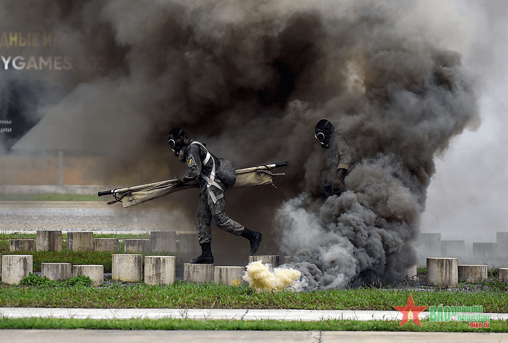 Army Games 2022: Ngày thứ 3 Cuộc thi "Vùng tai nạn" với nội dung "Giành chiến thắng"
