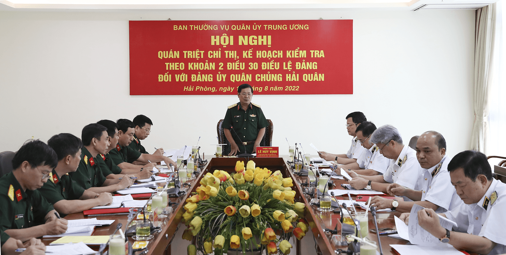 Quán triệt kế hoạch kiểm tra đối với Đảng ủy Quân chủng Hải quân