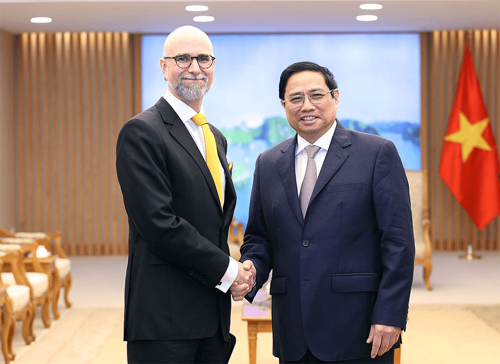 Thủ tướng Chính phủ Phạm Minh Chính tiếp Đại sứ Canada tại Việt Nam Shawn Perry Steil