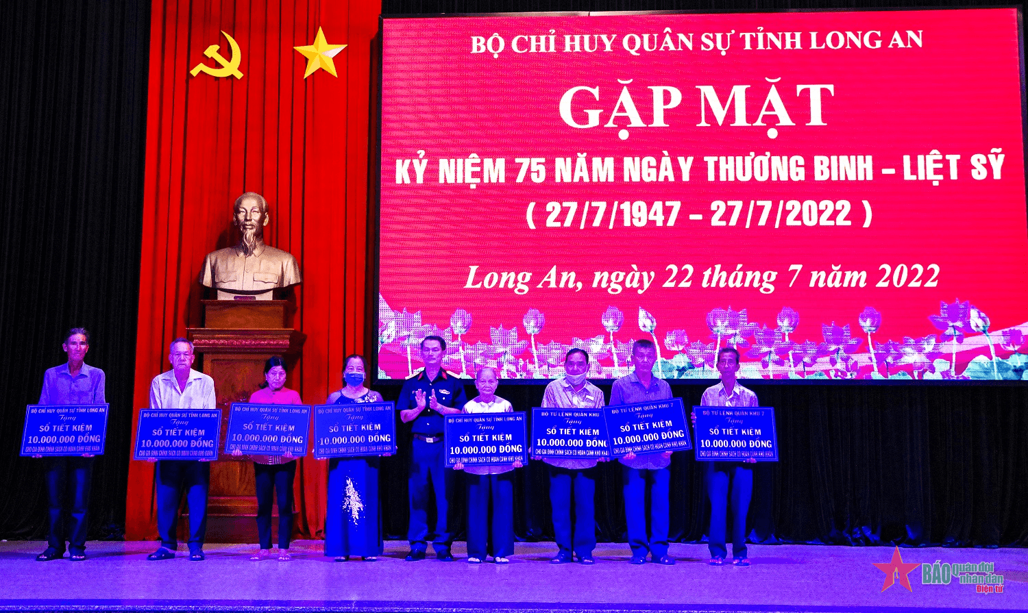 Bộ CHQS tỉnh Long An chú trọng làm tốt công tác chính sách
