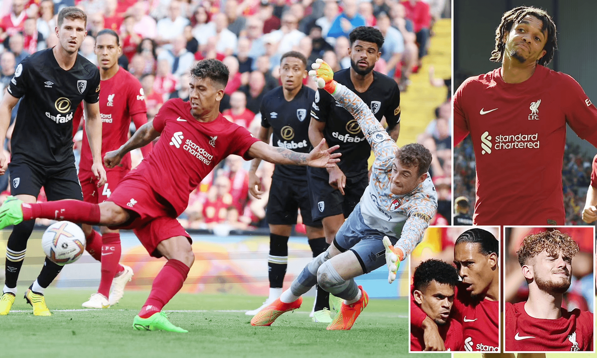 Liverpool “hủy diệt” Bournemouth, Man City thắng ngược Crystal Palace