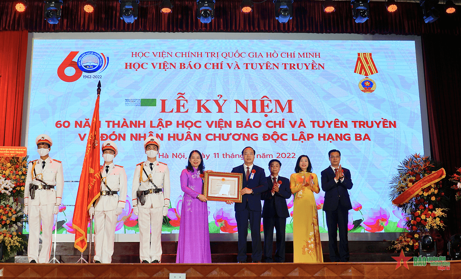 Học viện Báo chí và Tuyên truyền kỷ niệm 60 năm Ngày thành lập và đón nhận Huân chương Độc lập hạng Ba