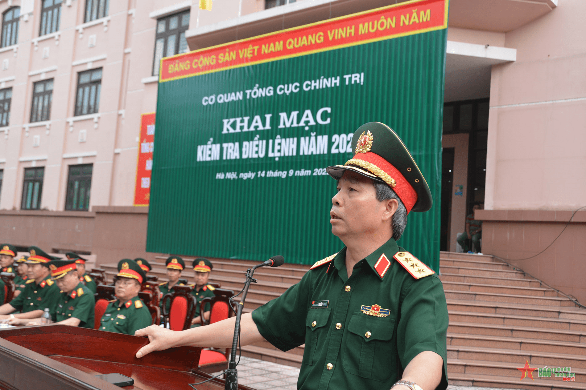 Cơ quan Tổng cục Chính trị khai mạc kiểm tra điều lệnh năm 2022