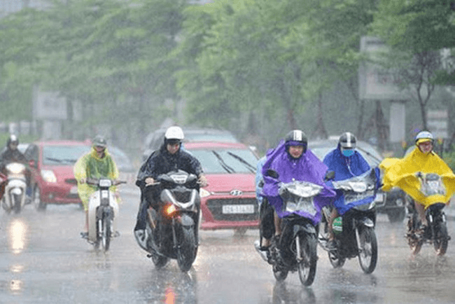 Thời tiết ngày 14-9: Miền Bắc mưa rào rải rác, miền Nam cục bộ có mưa dông