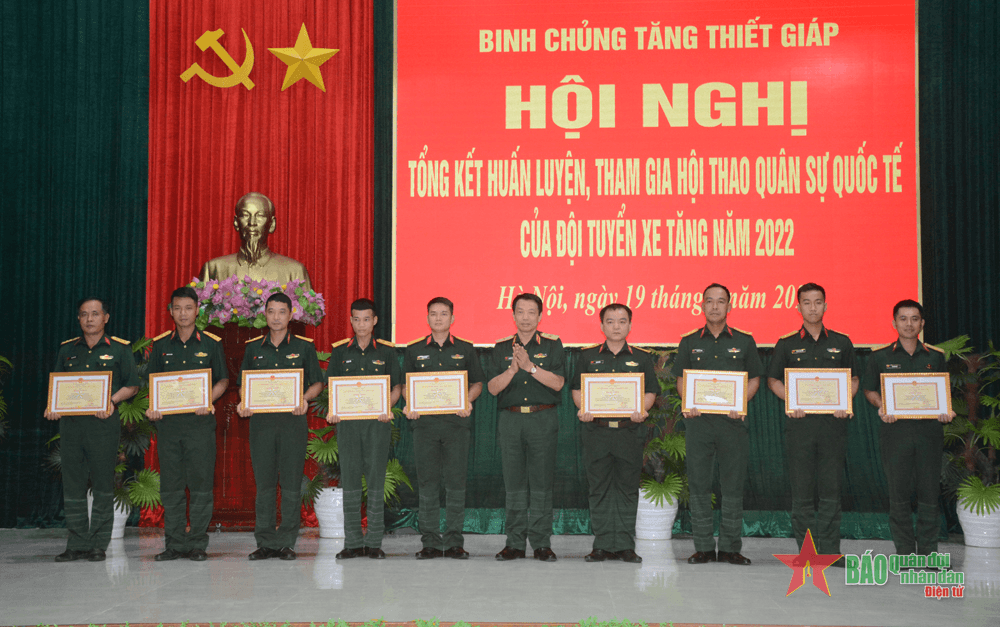 Binh chủng Tăng thiết giáp tổng kết công tác huấn luyện tham gia Army Games 2022 của Đội tuyển Xe tăng