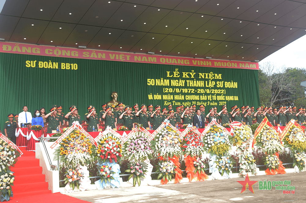Sư đoàn Bộ binh 10, Quân đoàn 3 kỷ niệm 50 năm Ngày thành lập