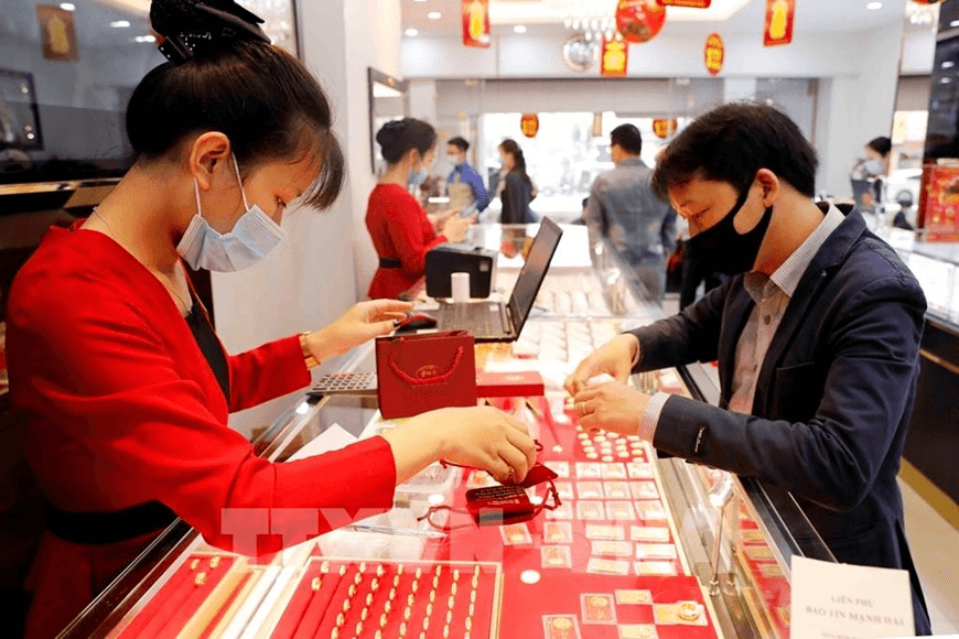 Vàng giao dịch ổn định