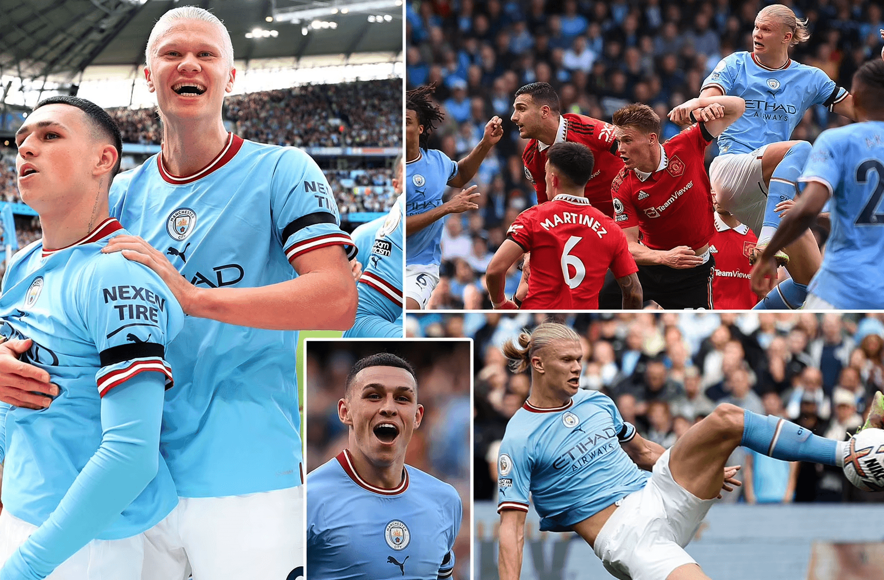 Man City và MU tạo “mưa bàn thắng” tại derby thành Manchester