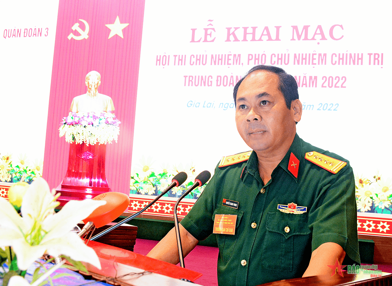 Quân đoàn 3 khai mạc hội thi chủ nhiệm, phó chủ nhiệm chính trị trung đoàn, lữ đoàn