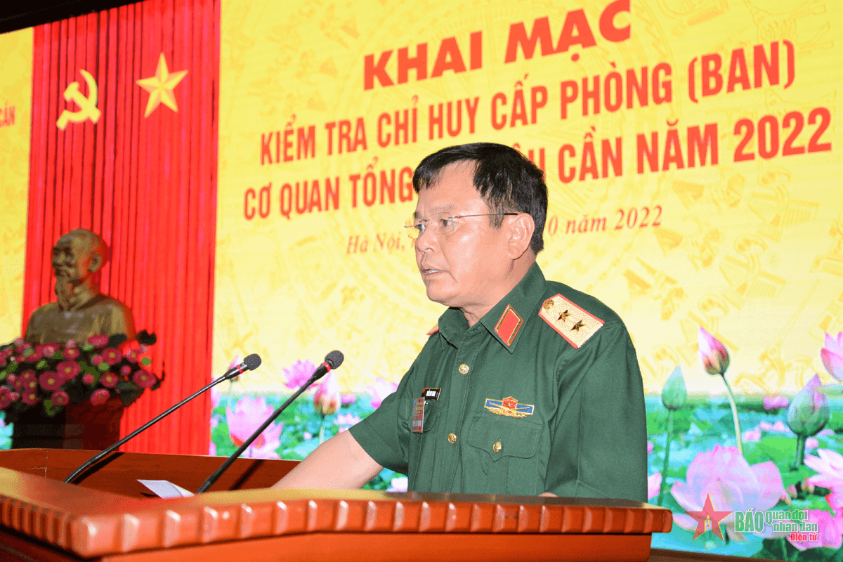 Tổng cục Hậu cần khai mạc kiểm tra chỉ huy cấp phòng, ban cơ quan tổng cục năm 2022