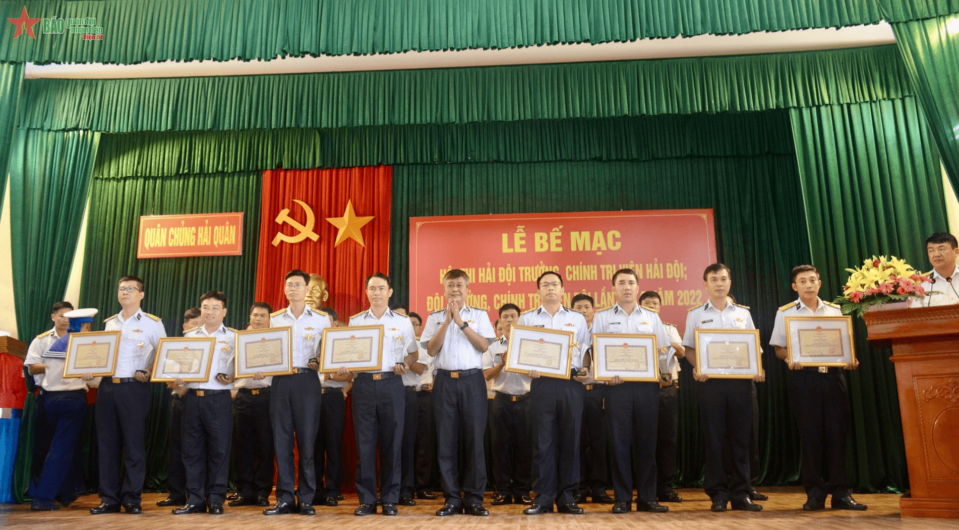 Bế mạc Hội thi sát hạch năng lực, chuyên môn cán bộ Quân chủng Hải quân lần thứ 2 năm 2022