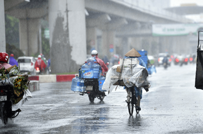 Thời tiết ngày 9-10: Bắc Bộ và Nam Bộ có mưa rào