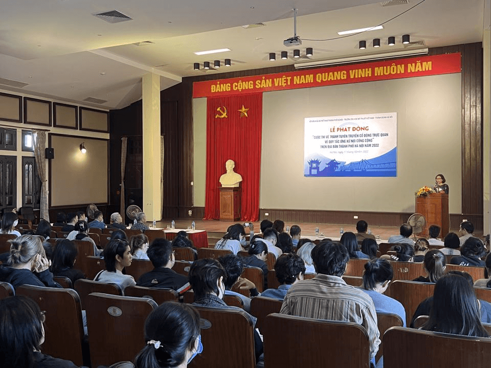 Phát động thi vẽ tranh tuyên truyền cổ động trực quan về quy tắc ứng xử