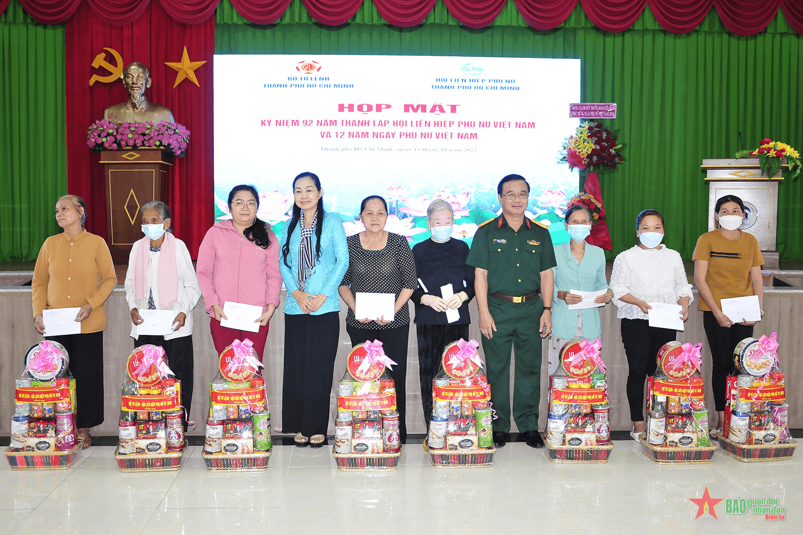 Bộ tư lệnh TP Hồ Chí Minh phối hợp tổ chức họp mặt kỷ niệm ngày thành lập Hội Liên hiệp Phụ nữ Việt Nam