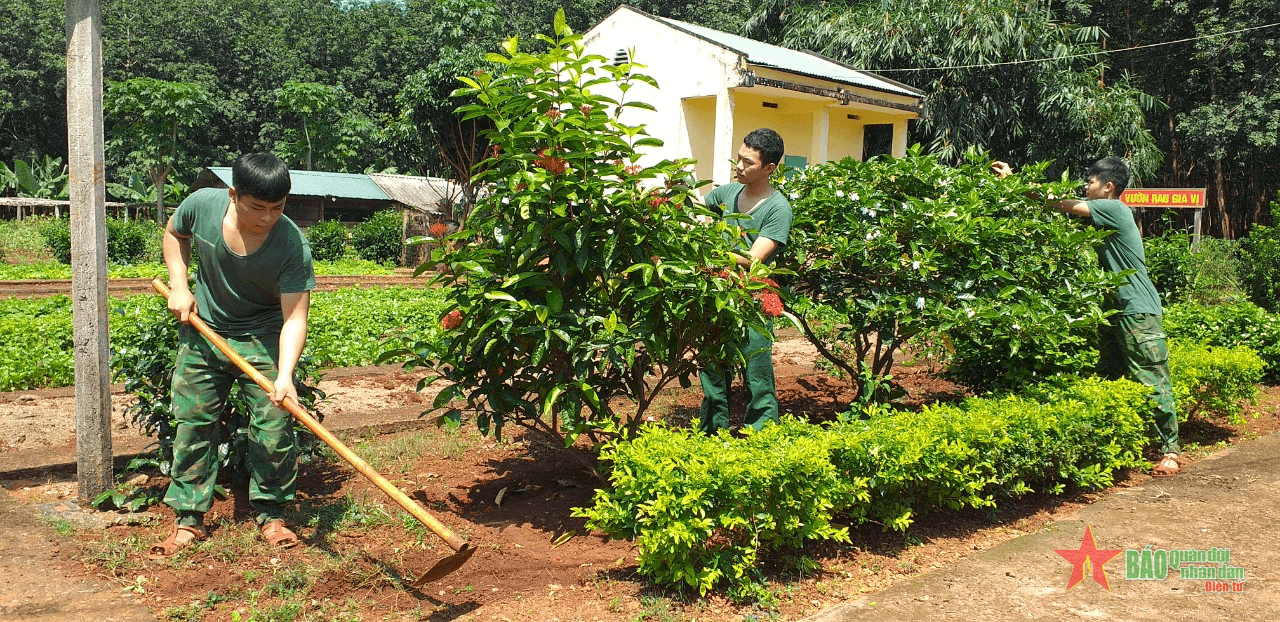 Đồn Biên phòng Ia Nan xây dựng cảnh quan môi trường "sáng, xanh, sạch, đẹp"