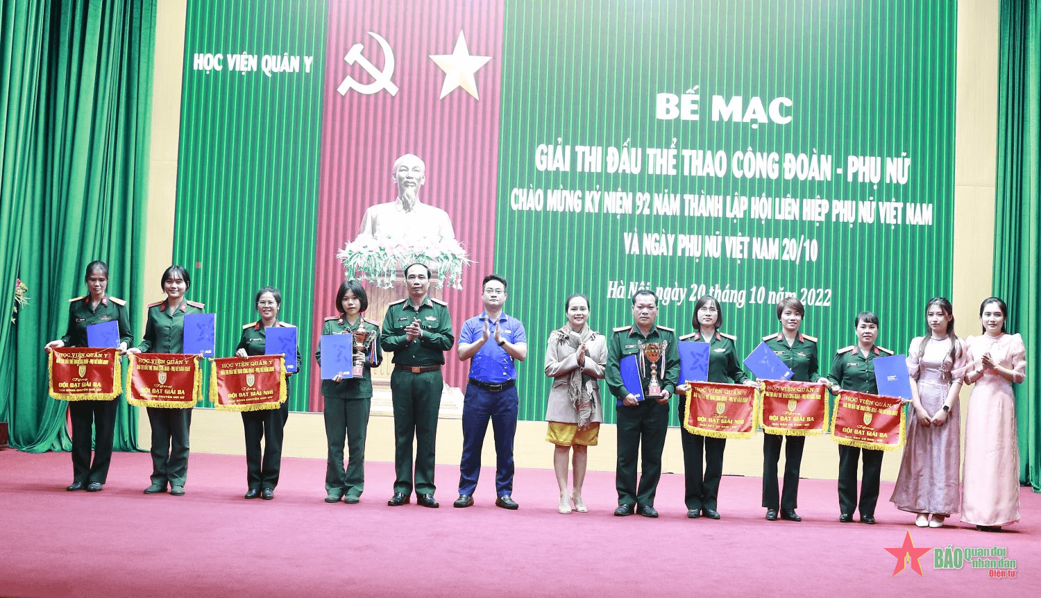 Học viện Quân y tổ chức giải thi đấu thể thao Công đoàn - Phụ nữ năm 2022