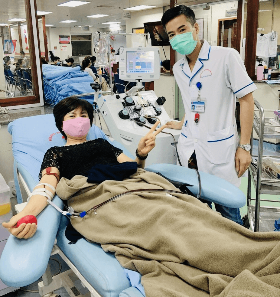 “Tôi chỉ sợ không đủ điều kiện để được hiến tiểu cầu”