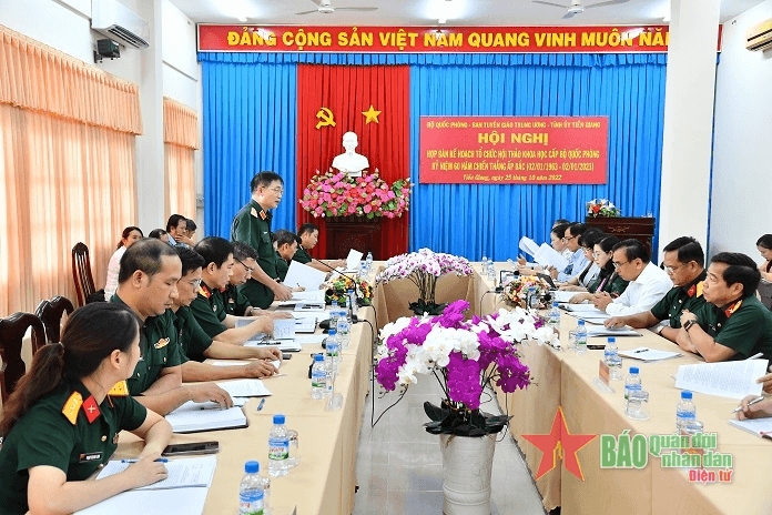 Hội nghị bàn kế hoạch phối hợp tổ chức Hội thảo khoa học kỷ niệm 60 năm Chiến thắng Ấp Bắc