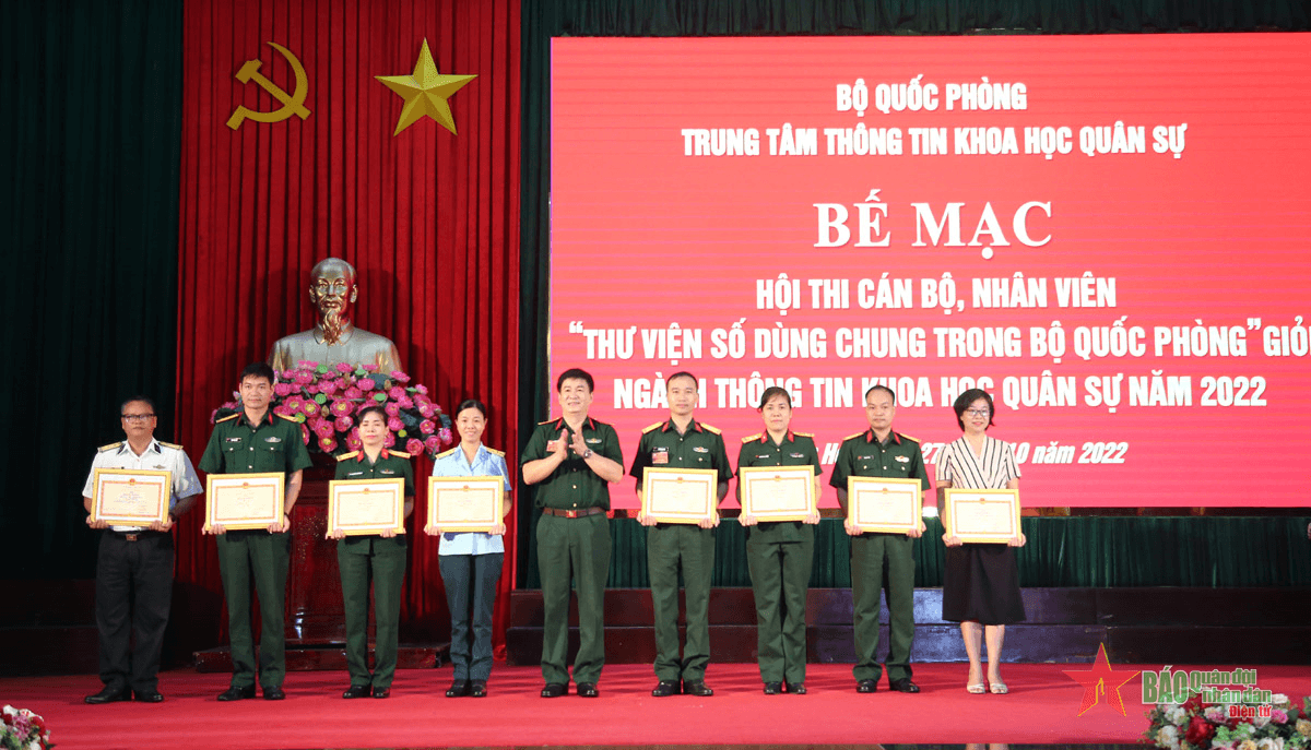 Bế mạc Hội thi thư viện số dùng chung trong Bộ Quốc phòng năm 2022