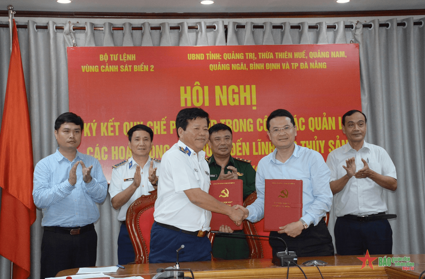 Bộ tư lệnh Vùng Cảnh sát biển 2 ký quy chế phối hợp trong quản lý hoạt động liên quan đến lĩnh vực thủy sản