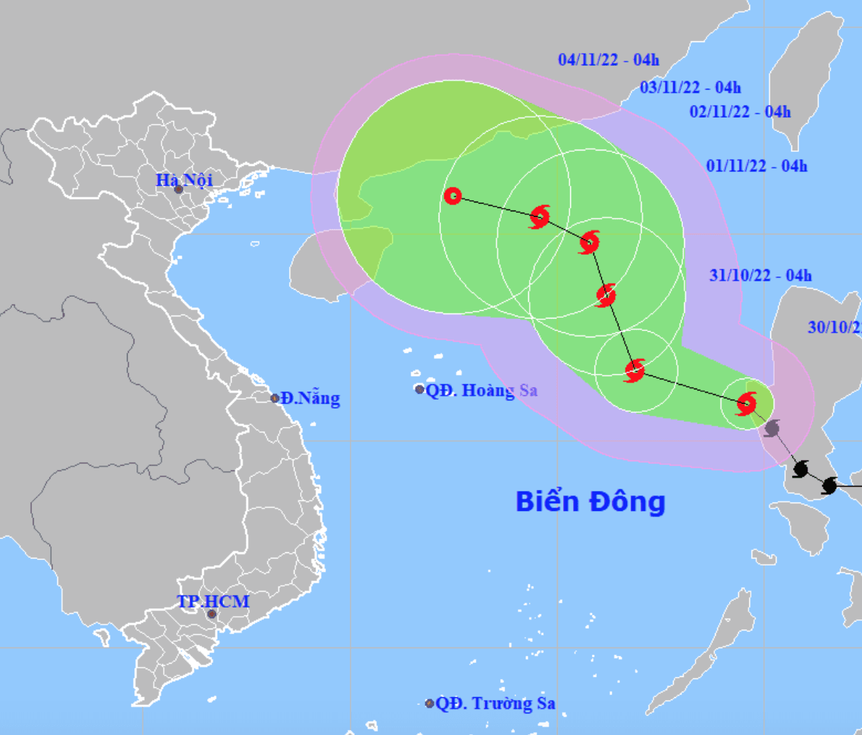 Bão số 7 giật cấp 12, có xu hướng mạnh dần lên