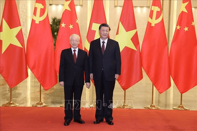 Lễ đón Tổng Bí thư Nguyễn Phú Trọng và Đoàn đại biểu cấp cao Việt Nam thăm chính thức Cộng hoà Nhân dân Trung Hoa