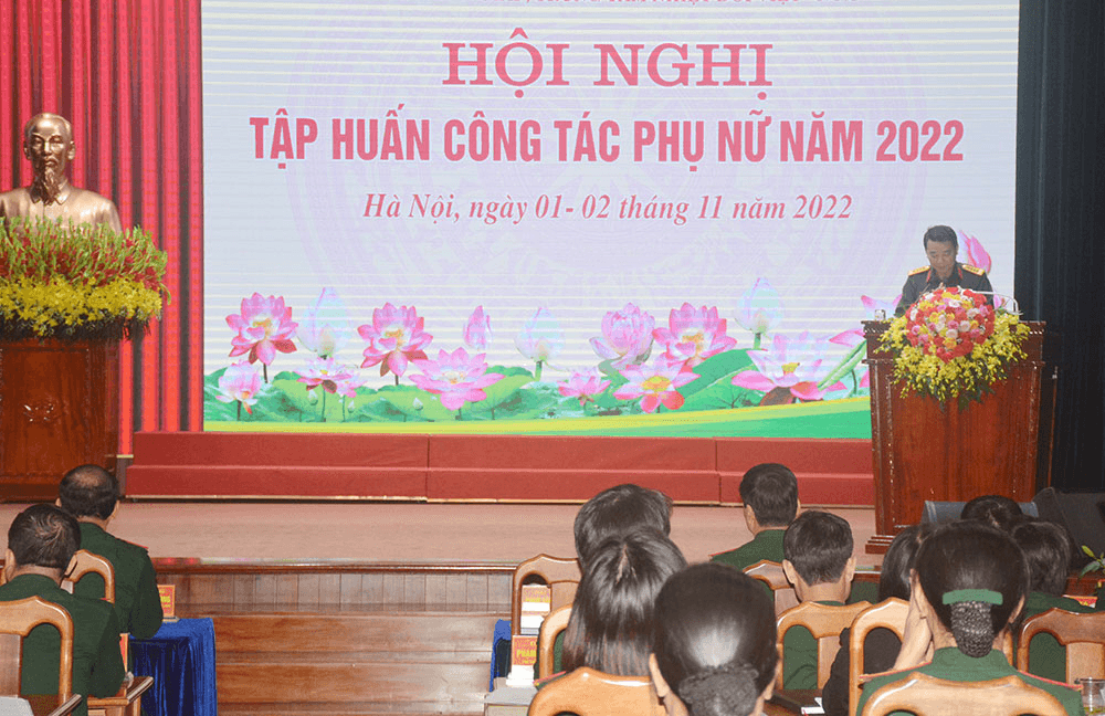 Tập huấn công tác phụ nữ trong quân đội năm 2022