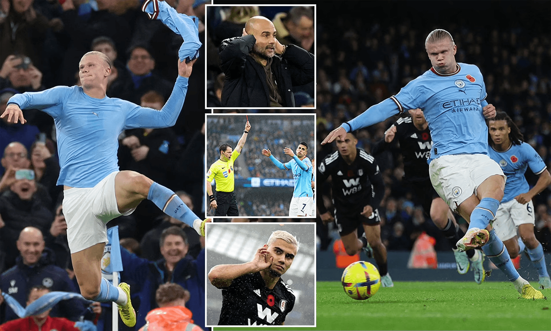 Thắng kịch tính Fulham, Man City lên ngôi đầu Ngoại hạng Anh
