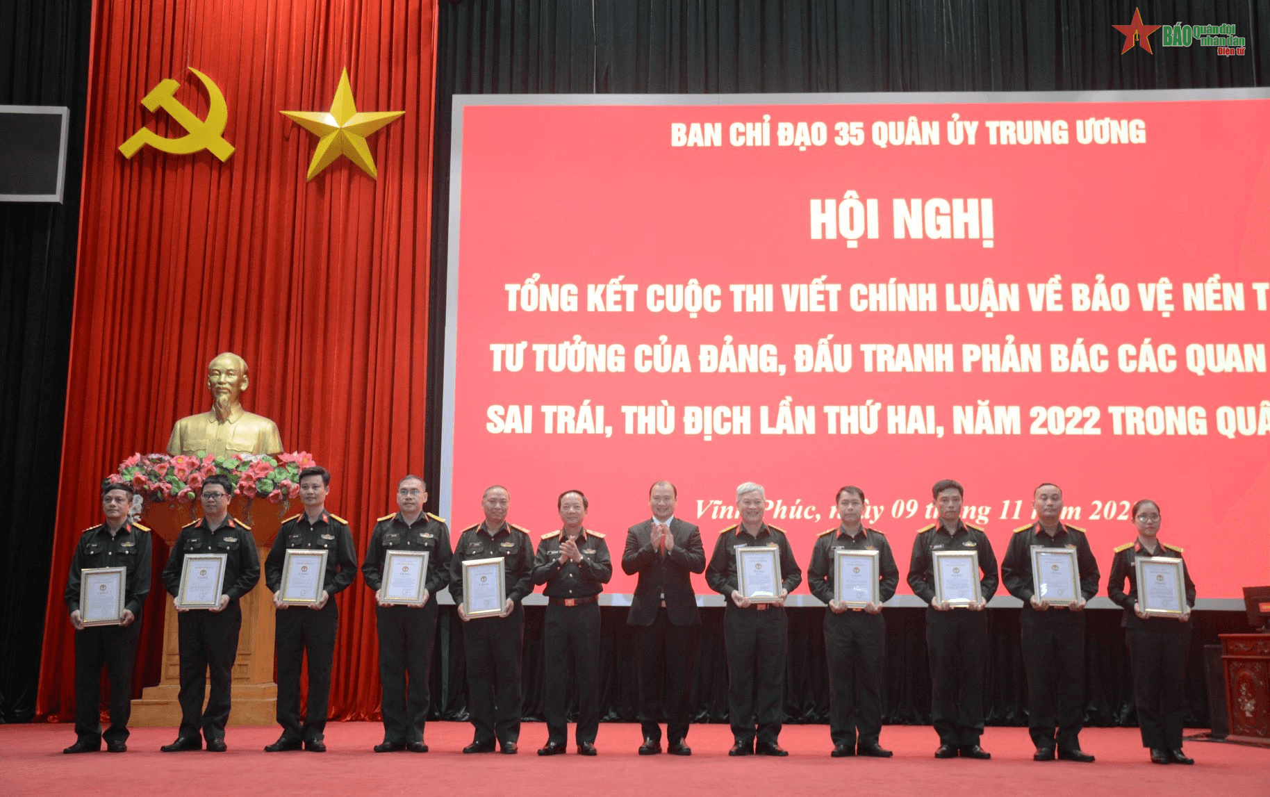 Tổng kết cuộc thi viết chính luận về bảo vệ nền tảng tư tưởng của Đảng, đấu tranh phản bác các quan điểm sai trái, thù địch
