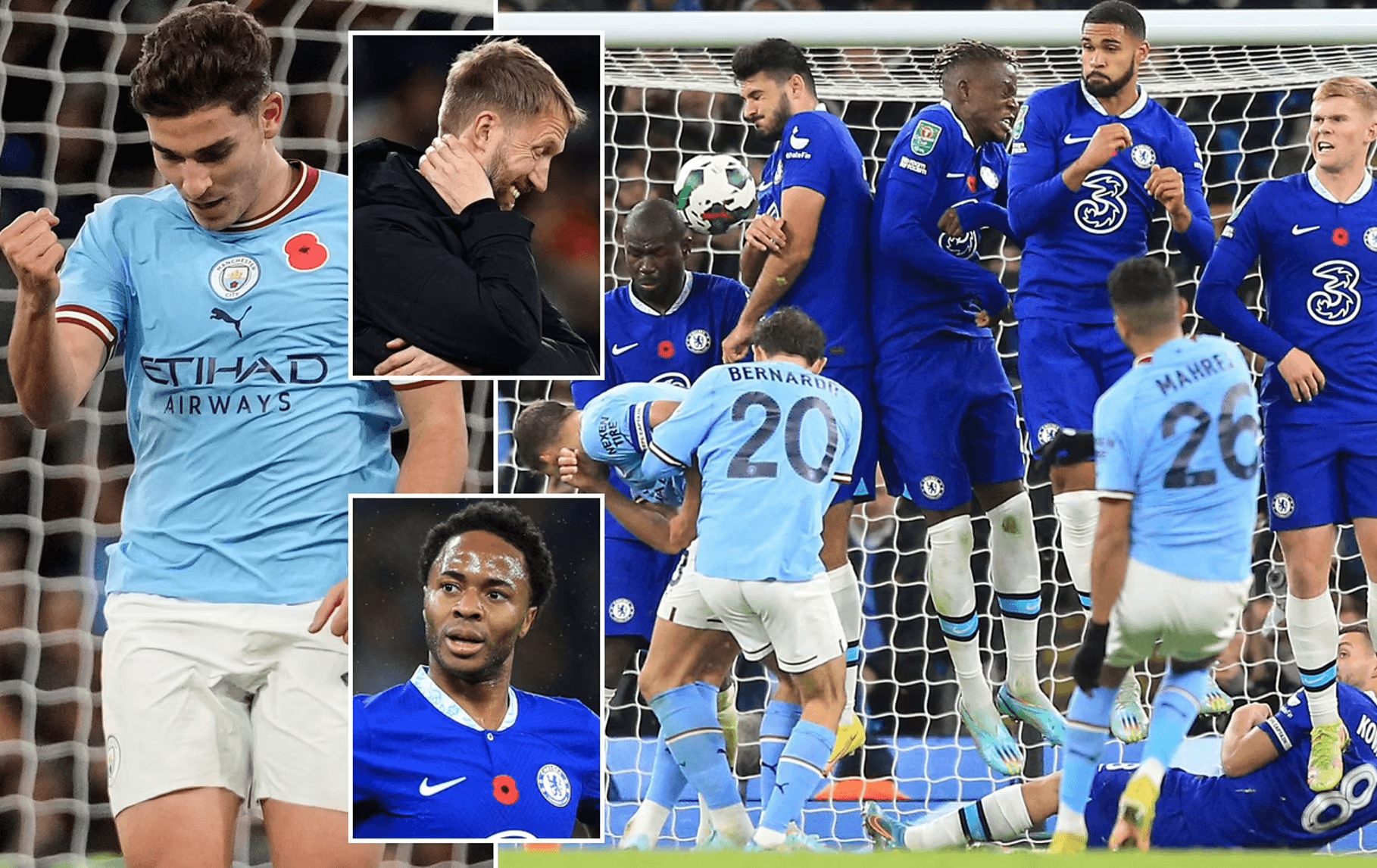 Cúp Liên đoàn Anh: Đánh bại Chelsea, Man City giành vé đi tiếp