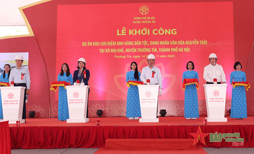 Hà Nội khởi công dự án Khu lưu niệm Anh hùng dân tộc, Danh nhân văn hóa thế giới Nguyễn Trãi