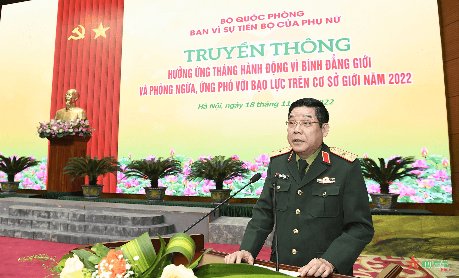 Ban Vì sự tiến bộ của phụ nữ Bộ Quốc phòng truyền thông hưởng ứng Tháng hành động vì bình đẳng giới