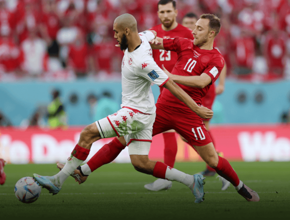Đan Mạch - Tunisia: 0-0: Lính chì chưa dũng cảm