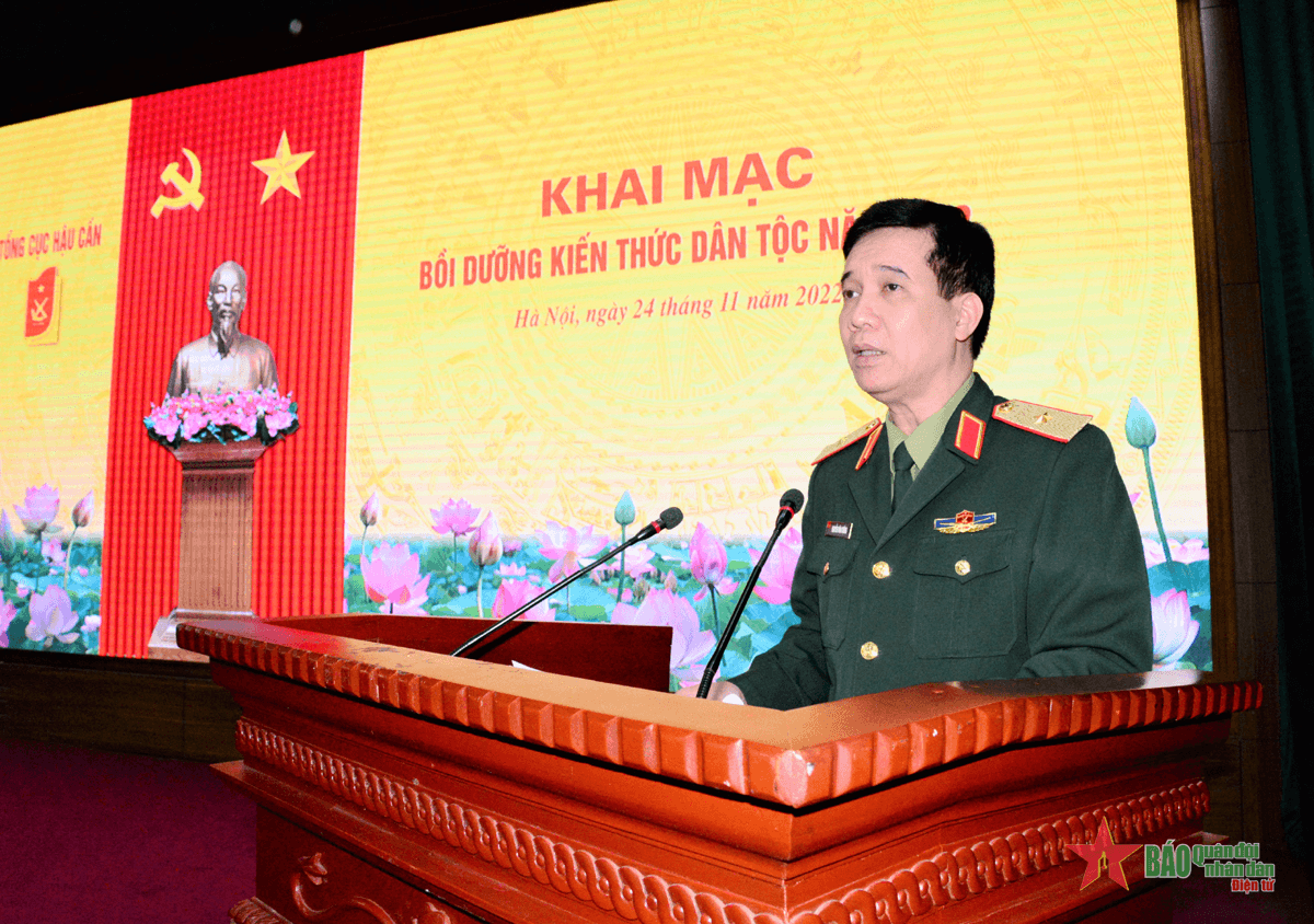 Tổng cục Hậu cần khai mạc bồi dưỡng kiến thức dân tộc năm 2022